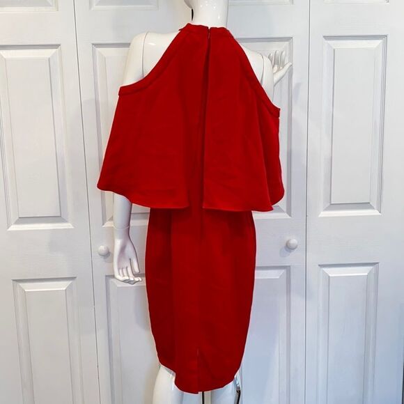 New Carmen Marc Valvo Collection red Dress - Picture 6 of 9